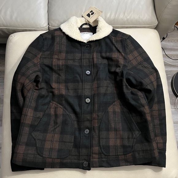 NWT - Frank & Oak Women’s Wool Blended Padded Bomber Jacket - Size M - Picture 5 of 16